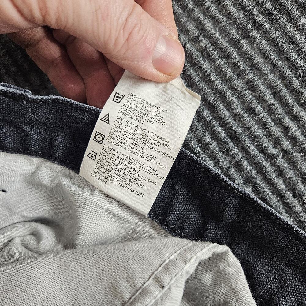 Dickies Carpenter Pants Mens 44 x 30 Gray Denim Workwear Utility Pocket Hammer - Picture 10 of 12